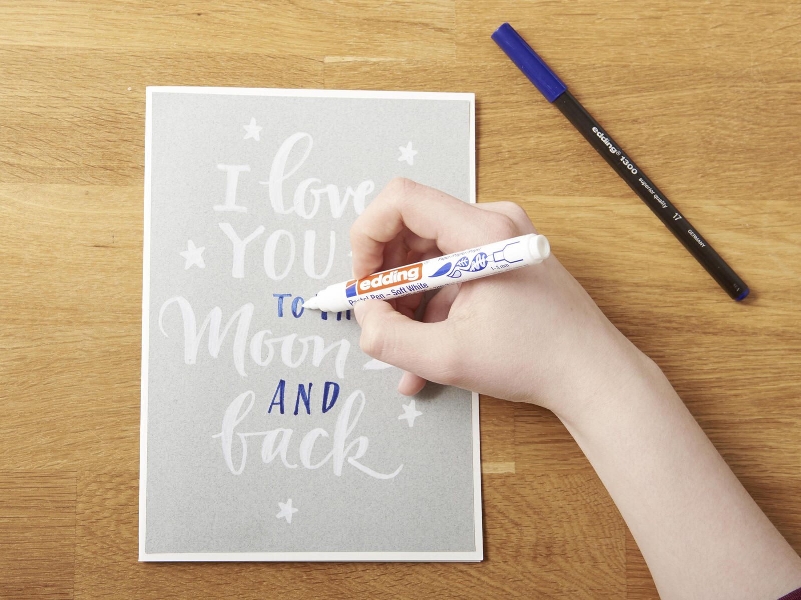 edding Filzstift Weiß 1.0 - 3.0 mm