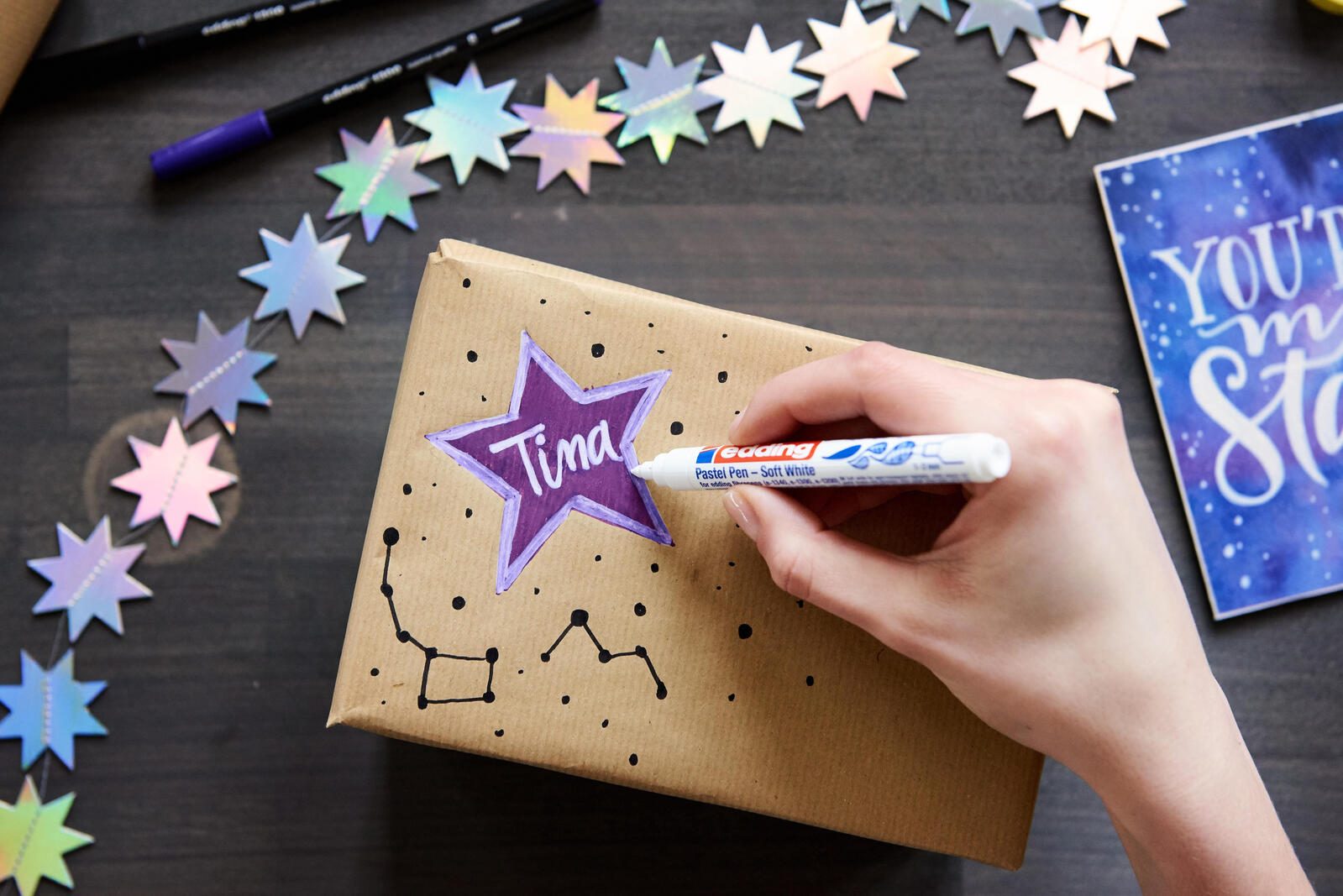 edding Filzstift Weiß 1.0 - 3.0 mm