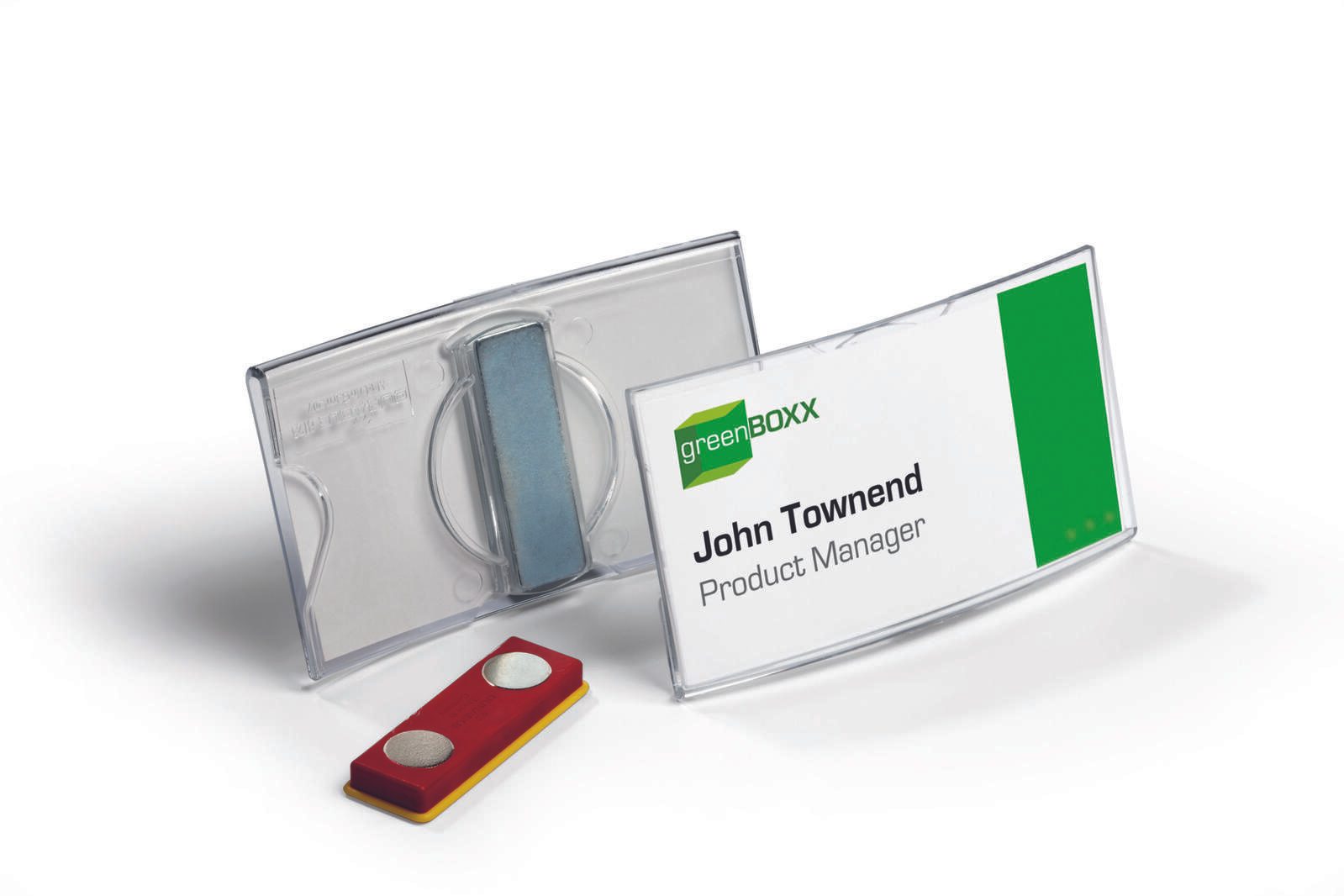 DURABLE Namensschilder transparent 7.5 cm x 4 cm
