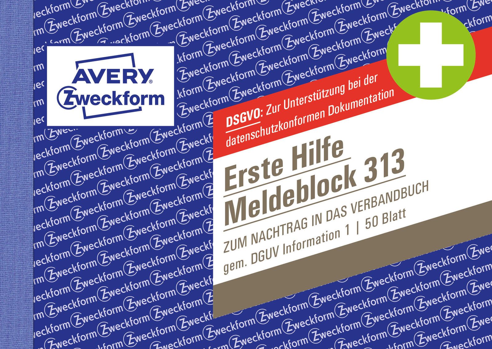 AVERY Zweckform Formularbuch Erste Hilfe Meldeblock DIN A6 quer 1x 50 Seiten