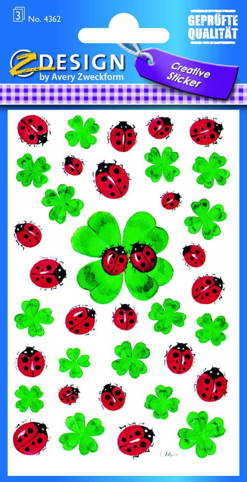 AVERY Zweckform Aufkleber Glücksbringer