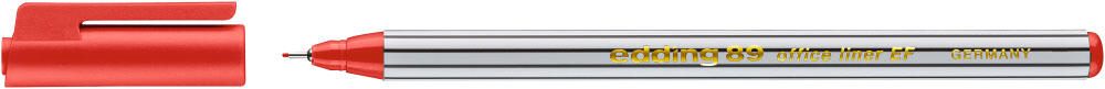 edding 89 Office Liner Fineliner 0.3 mm Rot