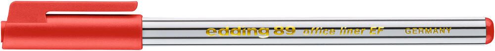edding 89 Office Liner Fineliner 0.3 mm Rot