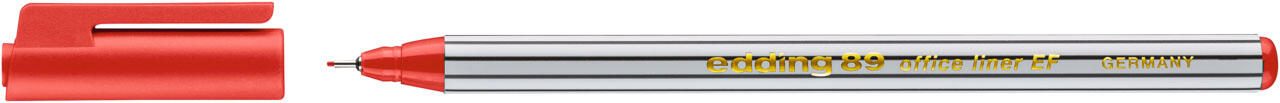 edding 89 Office Liner Fineliner 0.3 mm Rot