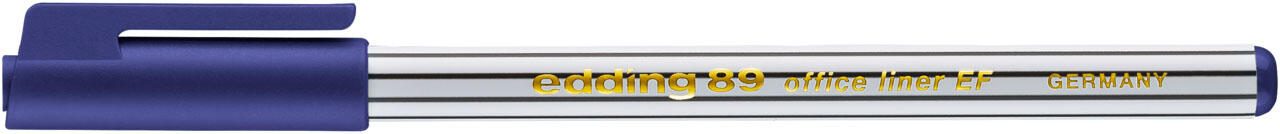 edding 89 Office Liner Fineliner 0.3 mm Blau