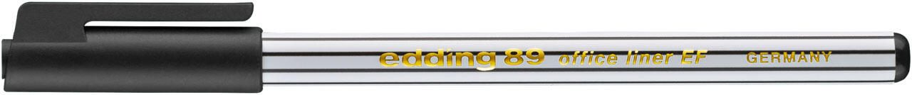 edding 89 Office Liner Fineliner 0.3 mm Schwarz