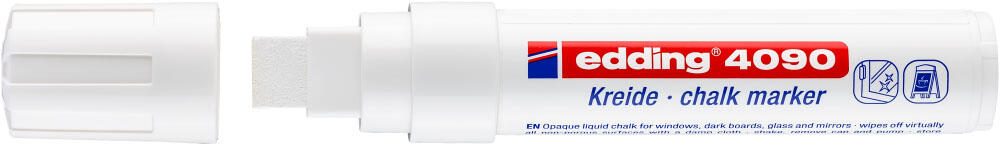 edding 4090 Kreidemarker 4.0 - 15.0 mm Weiß