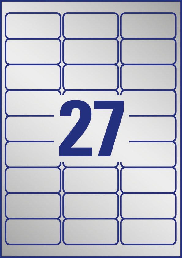 AVERY Zweckform Typenschildetiketten 63,5 x 29,6 mm