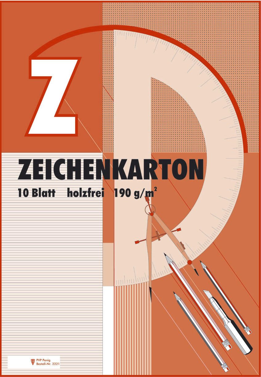 Zeichenkarton DIN A2 10 Blatt