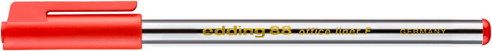 edding 88 Office Liner Fineliner 0.6 mm Rot