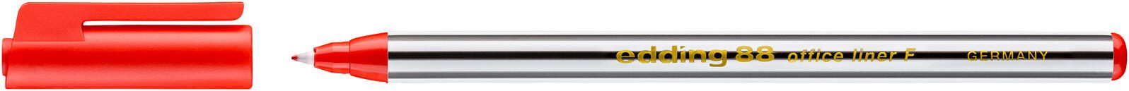 edding 88 Office Liner Fineliner 0.6 mm Rot