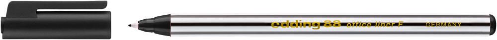 edding 88 Office Liner Fineliner 0.6 mm Schwarz