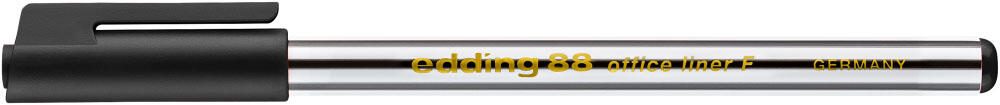 edding 88 Office Liner Fineliner 0.6 mm Schwarz