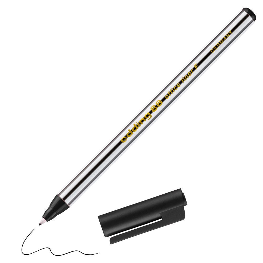 edding 88 Office Liner Fineliner 0.6 mm Schwarz