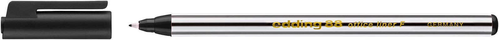 edding 88 Office Liner Fineliner 0.6 mm Schwarz