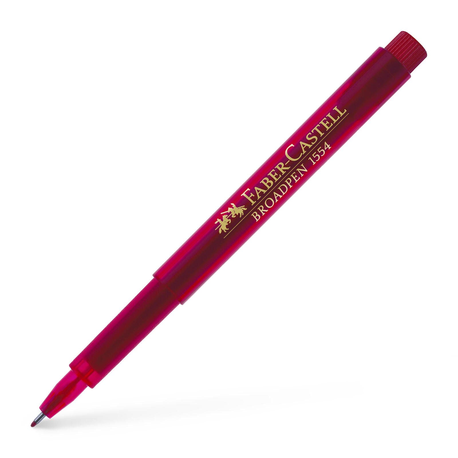 FABER-CASTELL Broadpen Fineliner 0.8 mm Rot
