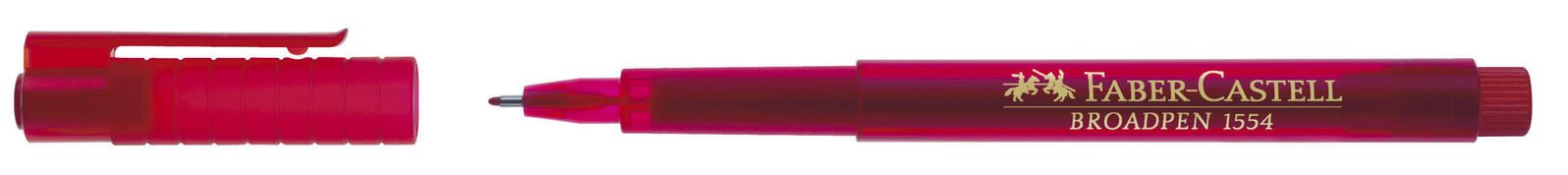 FABER-CASTELL Broadpen Fineliner 0.8 mm Rot