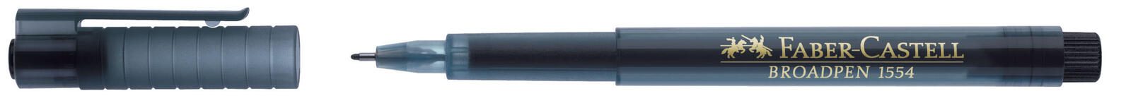 FABER-CASTELL Broadpen Fineliner 0.8 mm Schwarz