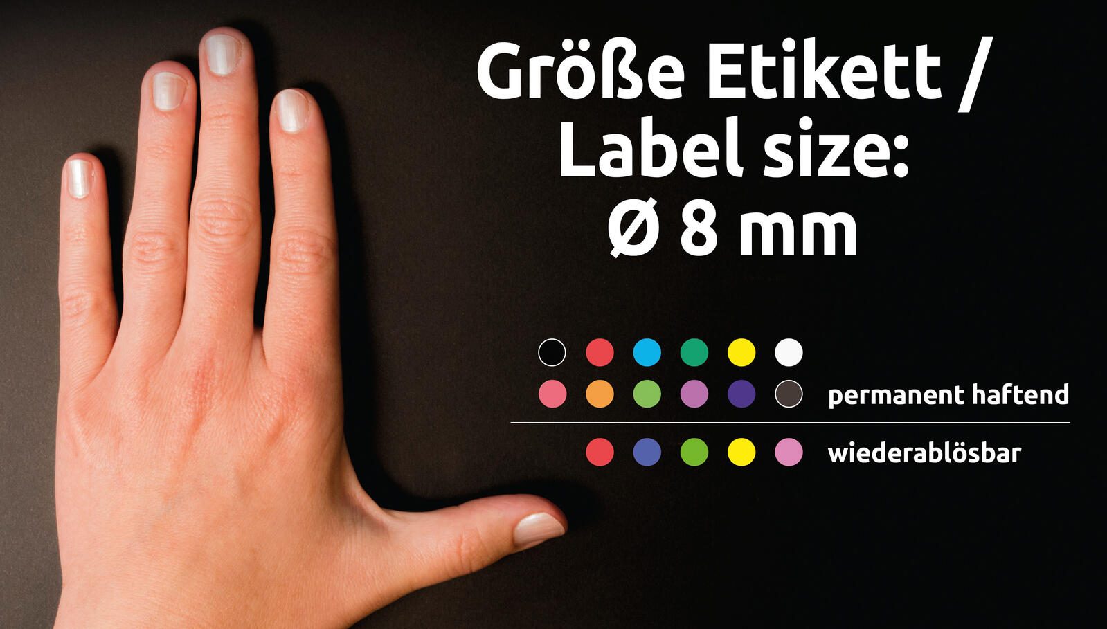 AVERY Zweckform Klebepunkte Ø 8,0 mm rot