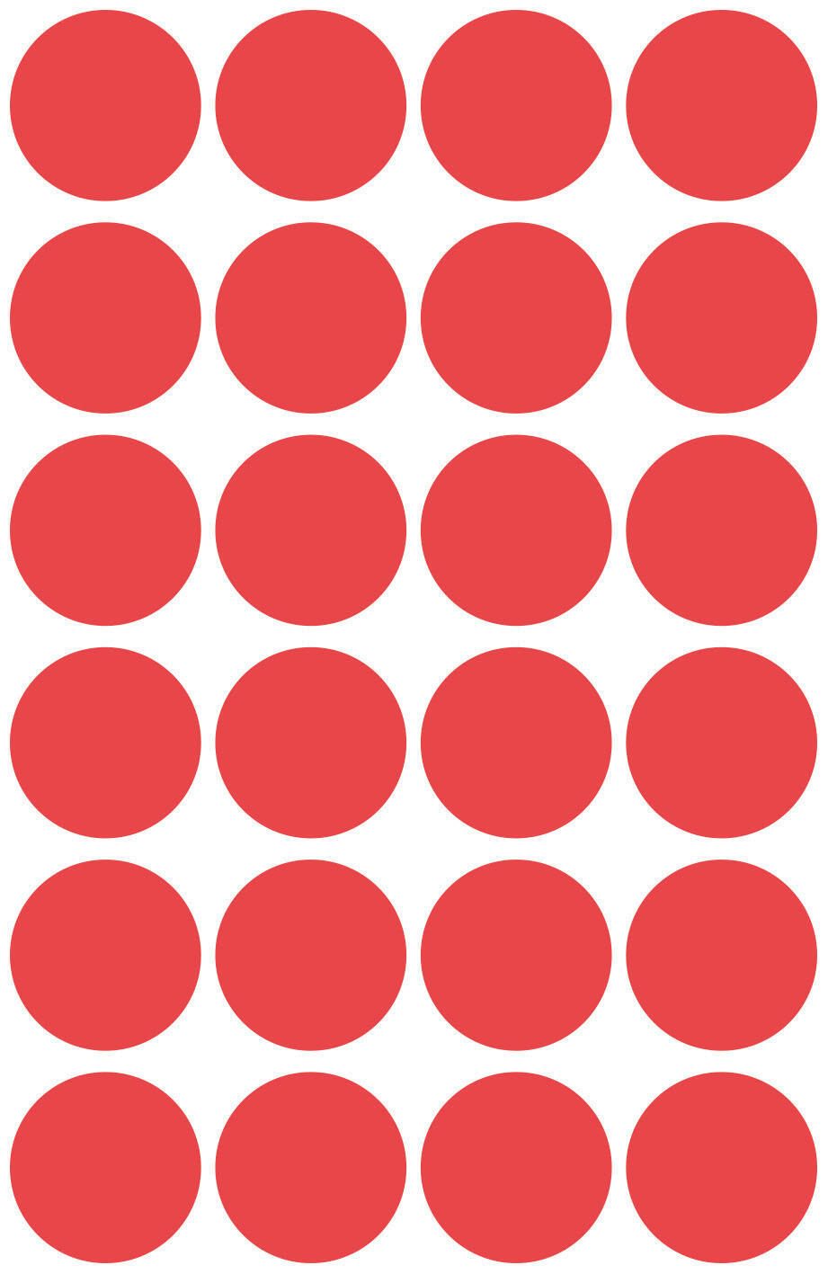 AVERY Zweckform Klebepunkte Ø 18,0 mm rot