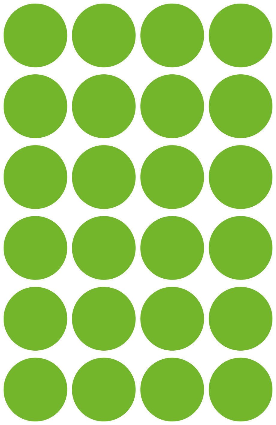 AVERY Zweckform Klebepunkte Ø 18,0 mm grün