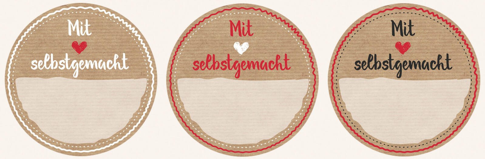 AVERY Zweckform Aufkleber Mit Liebe gemacht