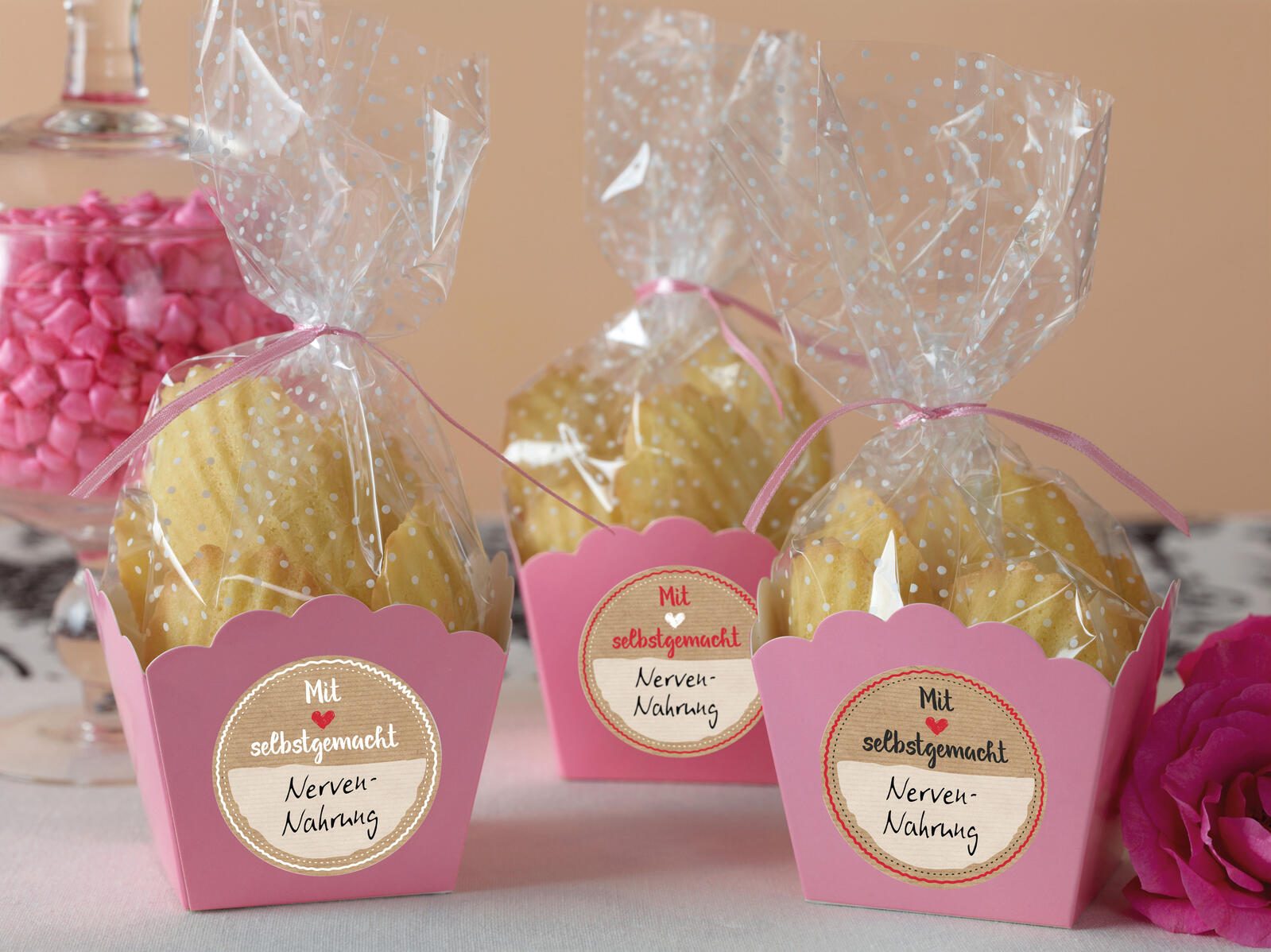 AVERY Zweckform Aufkleber Mit Liebe gemacht