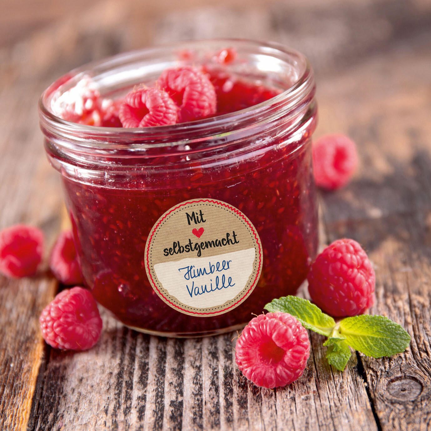 AVERY Zweckform Aufkleber Mit Liebe gemacht