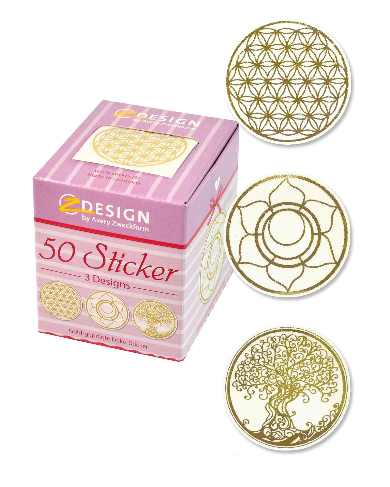 AVERY Zweckform Aufkleber Lebensblume