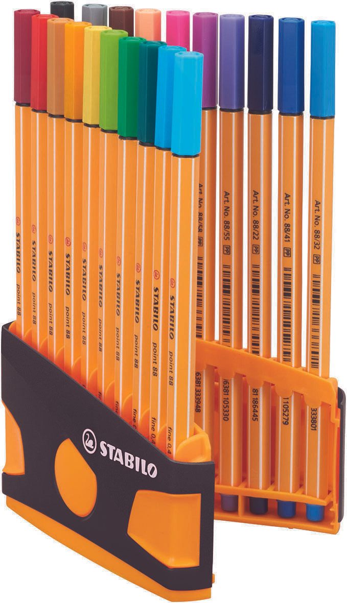 STABILO Point 88 Fineliner 0.4 mm Mehrfarbig