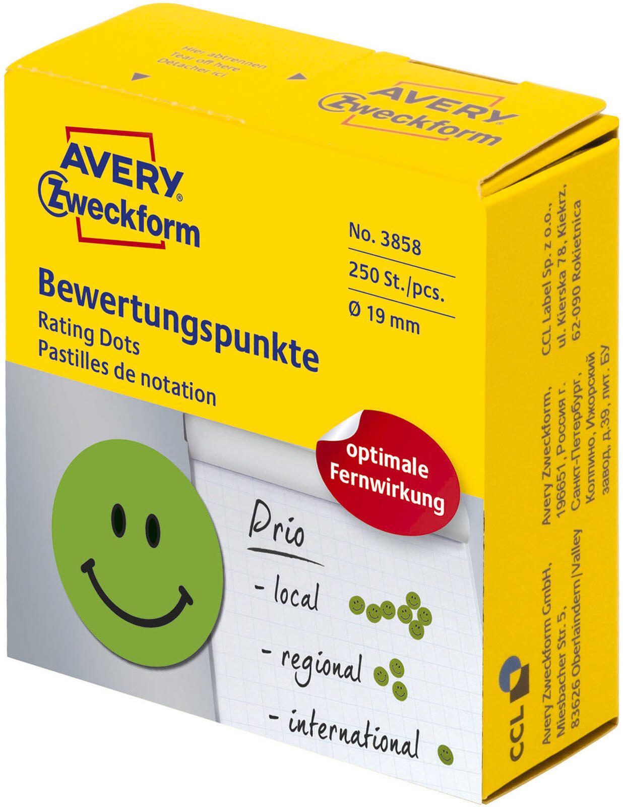 AVERY Zweckform Bewertungspunkte Gesicht