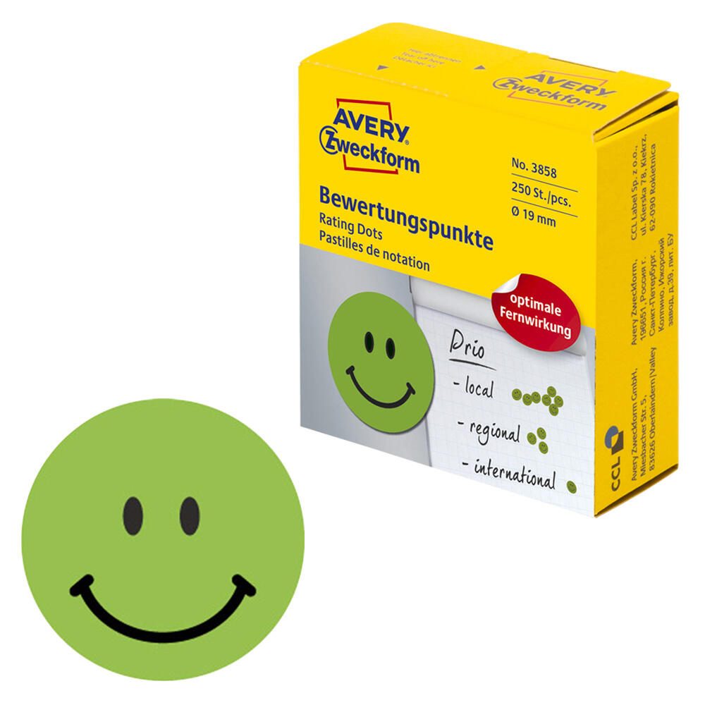 AVERY Zweckform Bewertungspunkte Gesicht
