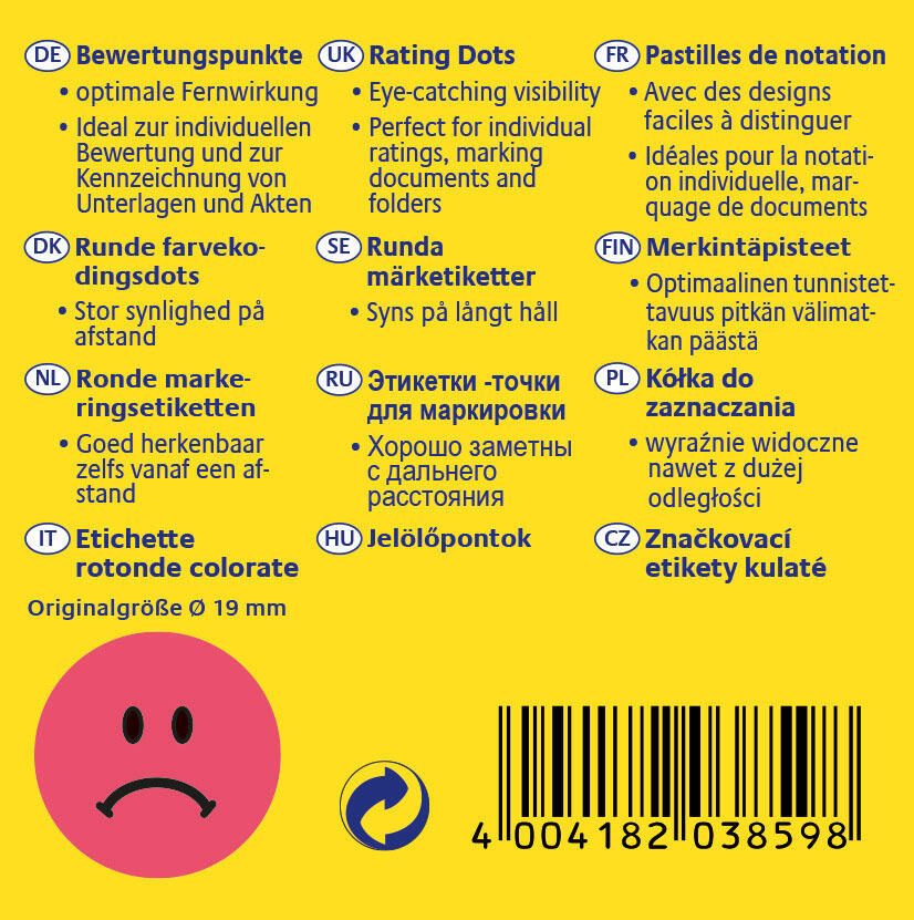 AVERY Zweckform Bewertungspunkte Gesicht