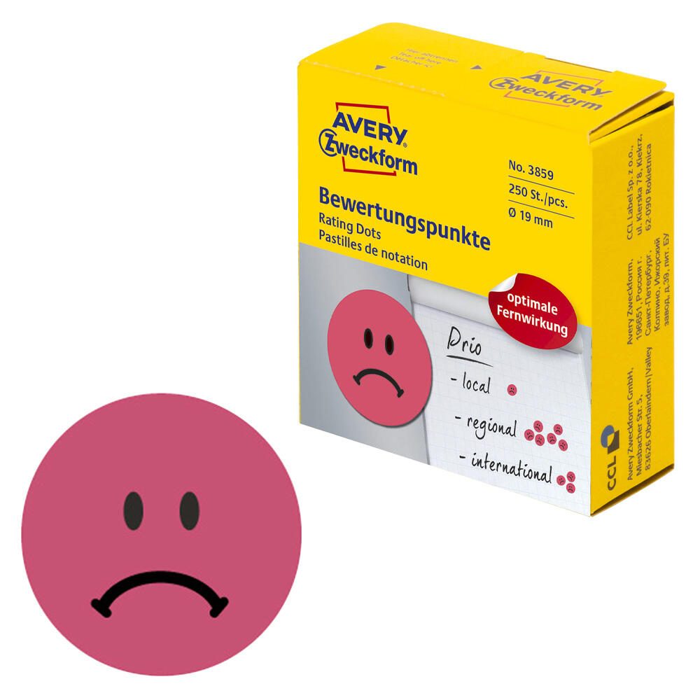 AVERY Zweckform Bewertungspunkte Gesicht