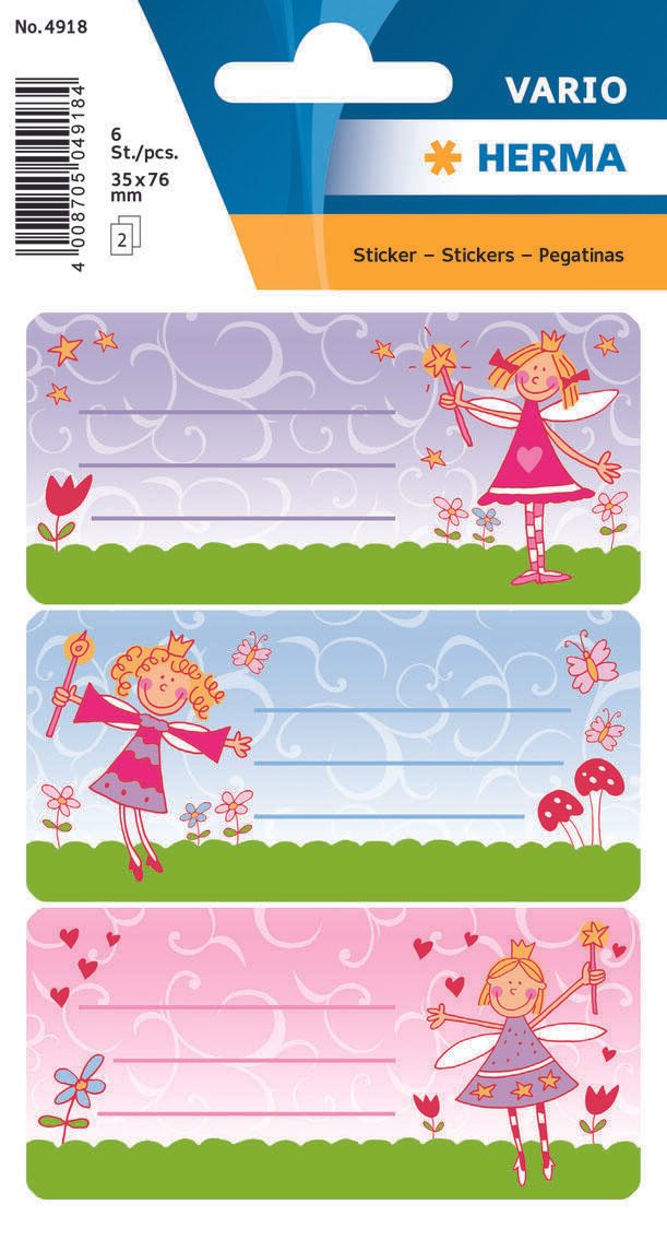 HERMA Schuletiketten Prinzessin