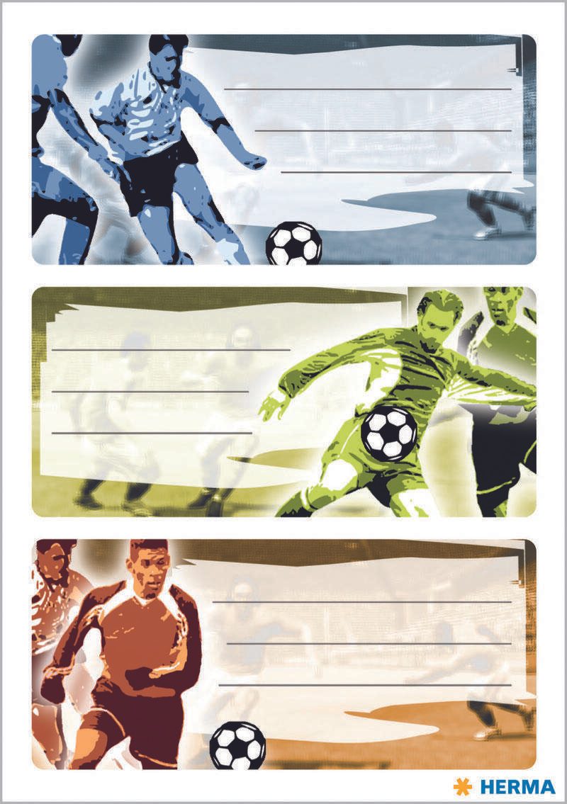 HERMA Schuletiketten Fussball
