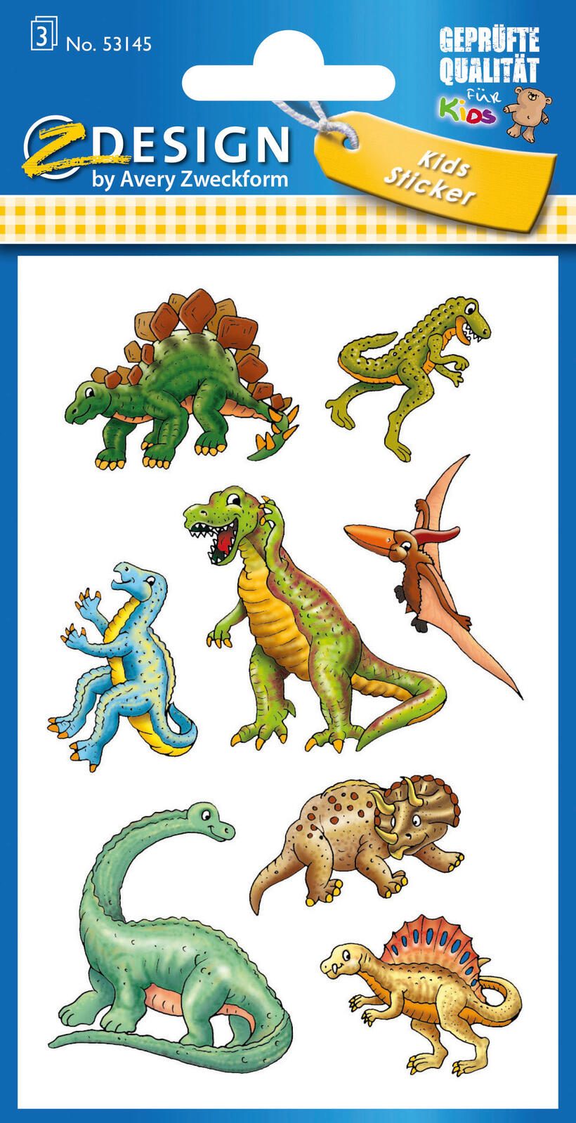 AVERY Zweckform Aufkleber Dinos