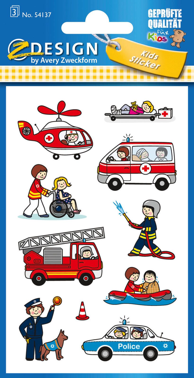 AVERY Zweckform Aufkleber Feuerwehr