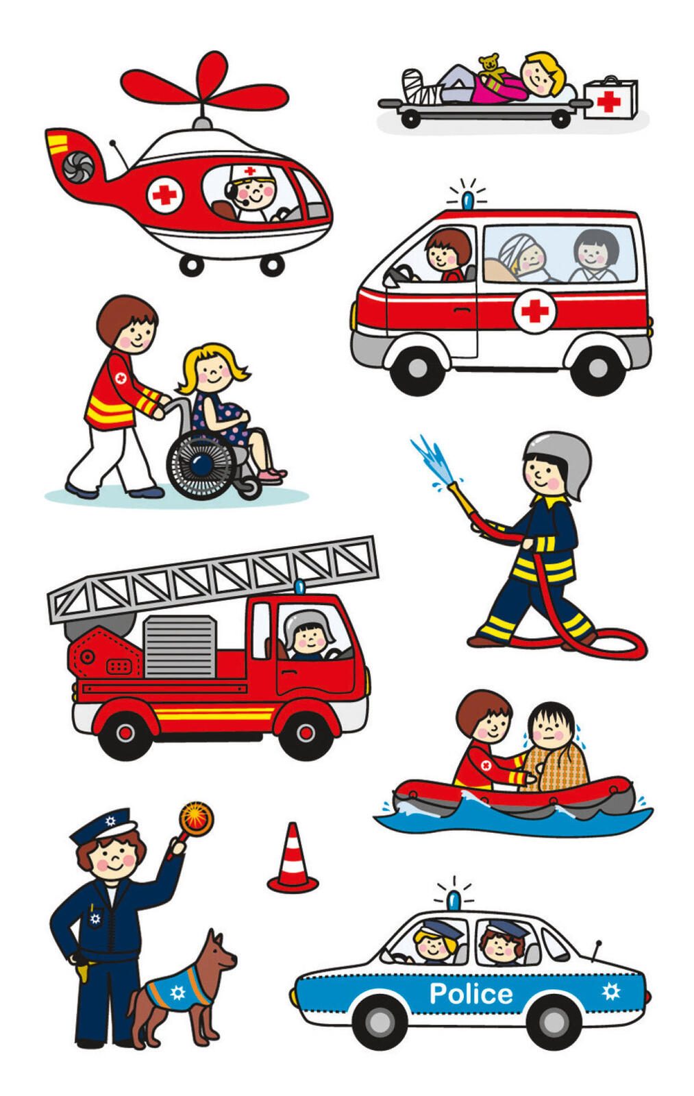 AVERY Zweckform Aufkleber Feuerwehr