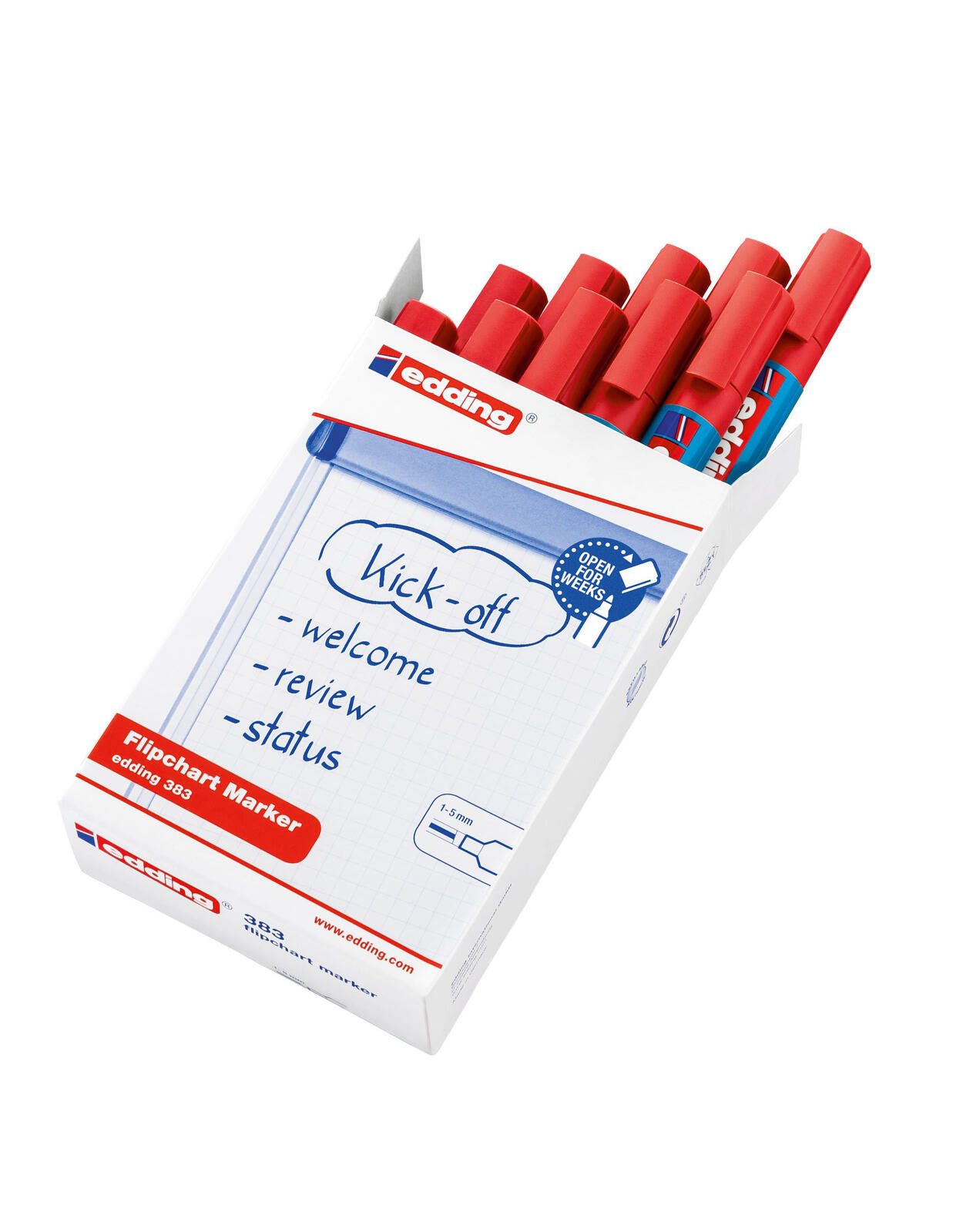 edding 383 Flipchart-Marker 1.0 - 5.0 mm Rot