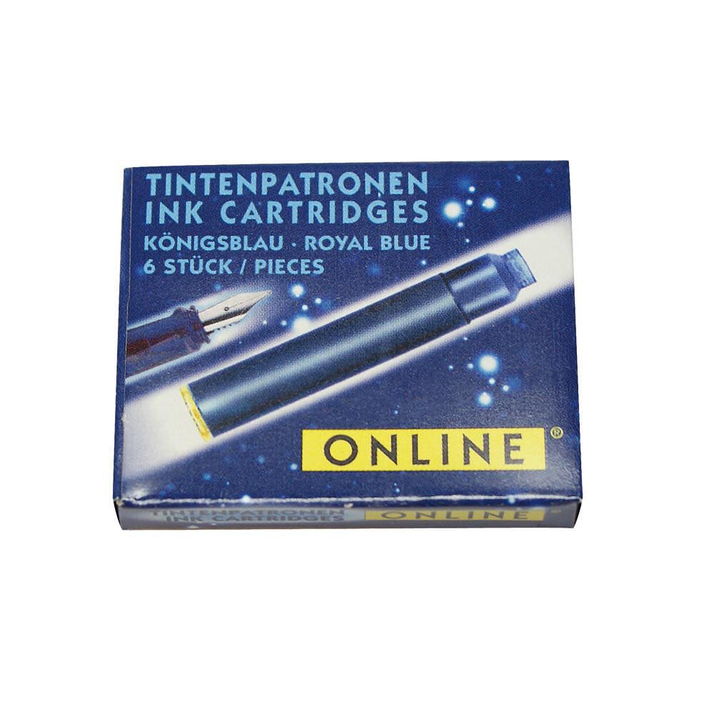 ONLINE® Tintenpatronen für Füller königsblau