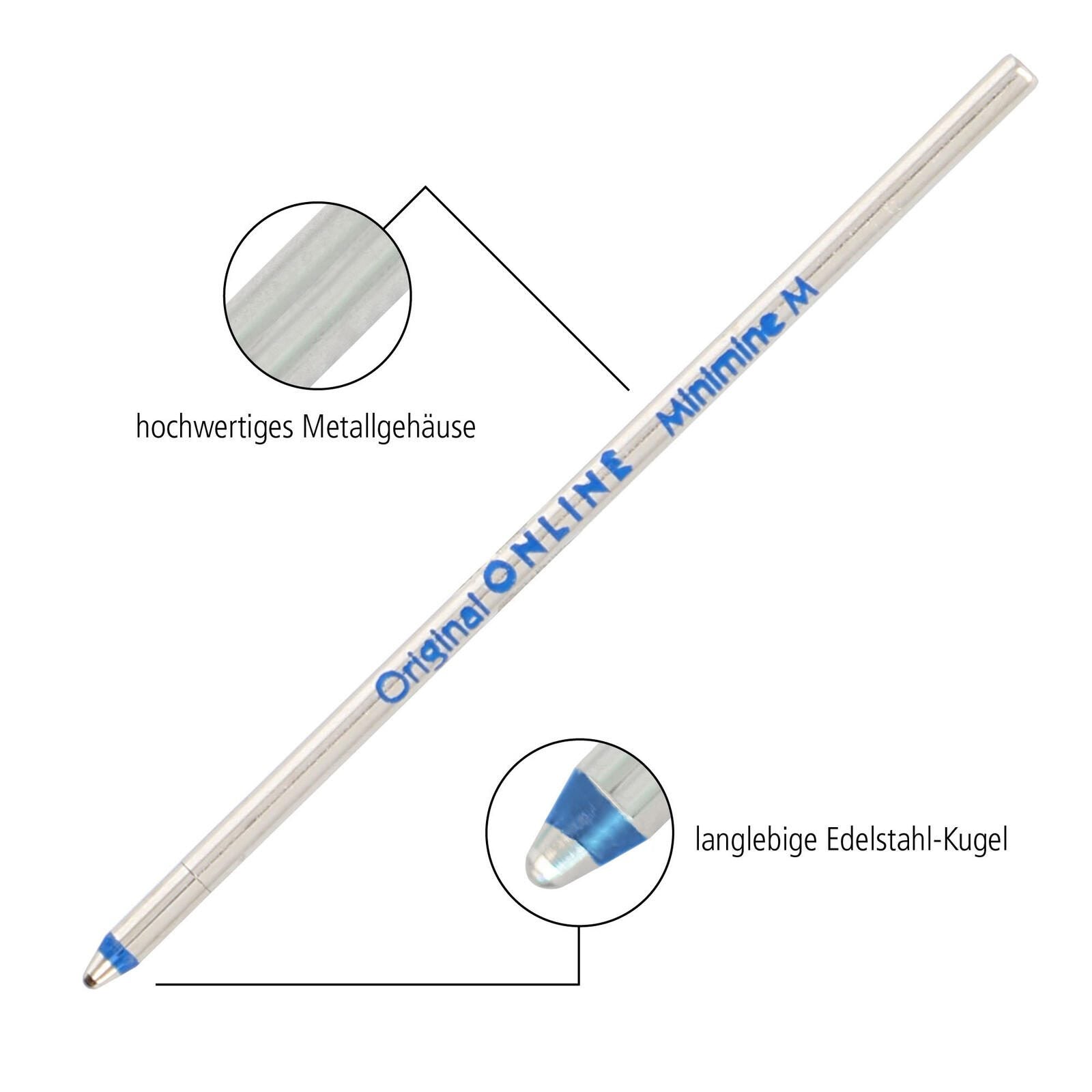 ONLINE® Kugelschreiberminen Blau