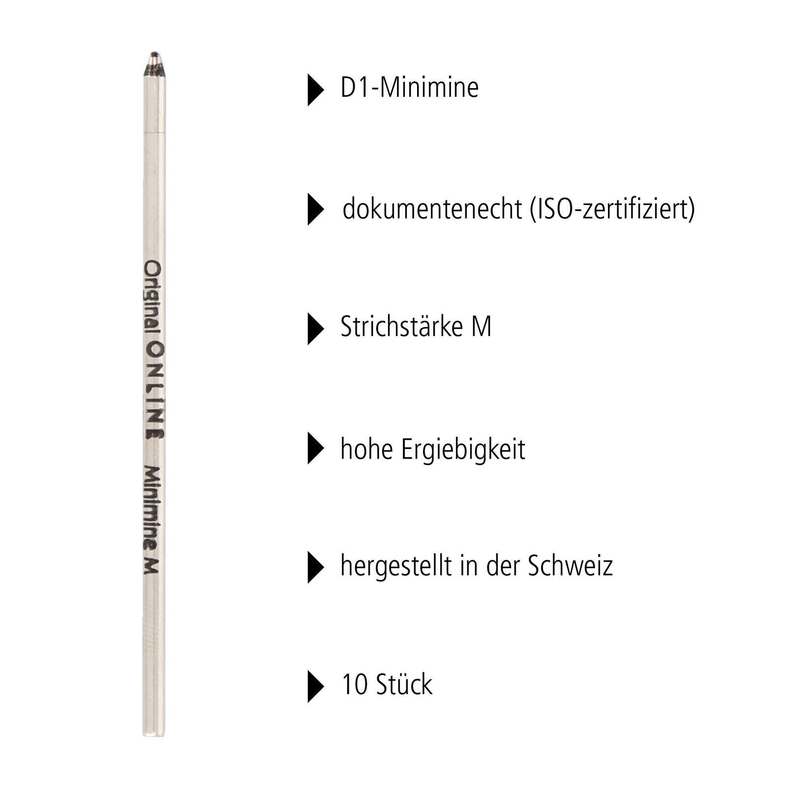 ONLINE® Kugelschreiberminen Schwarz