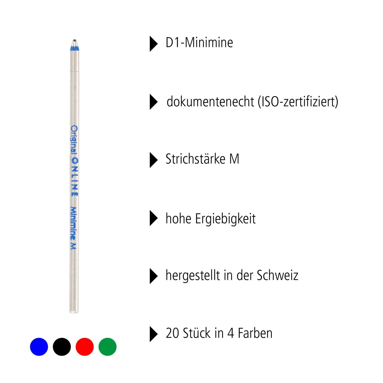 ONLINE® Kugelschreiberminen Mehrfarbig
