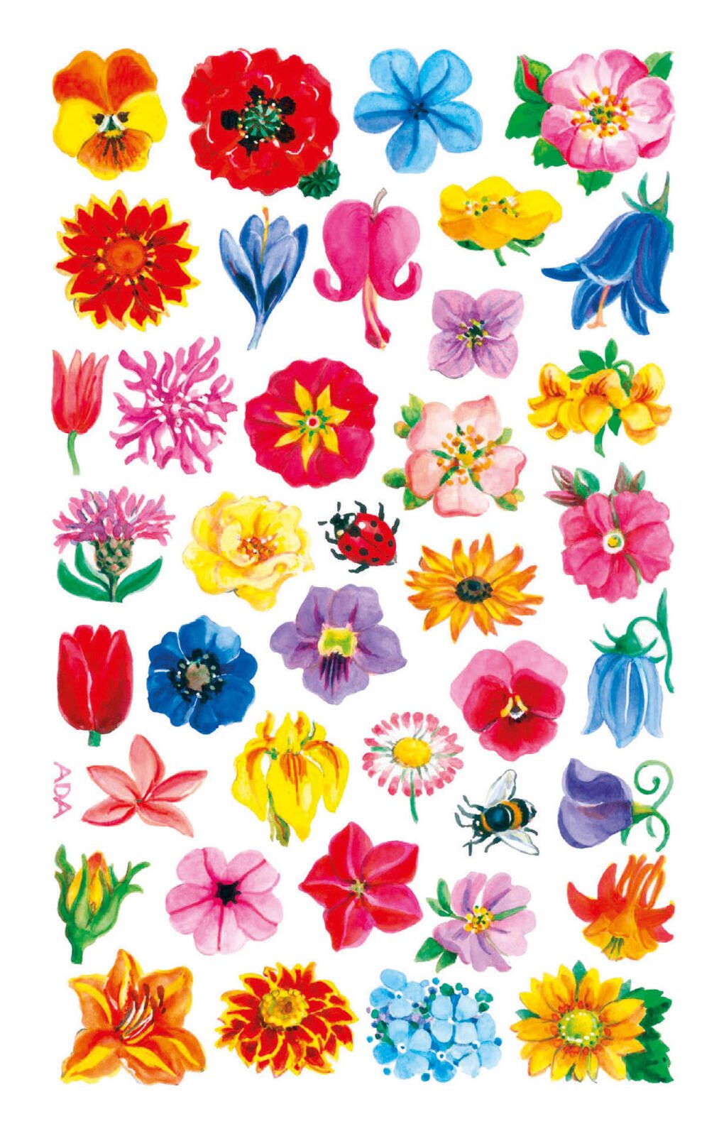 AVERY Zweckform Aufkleber Blumen