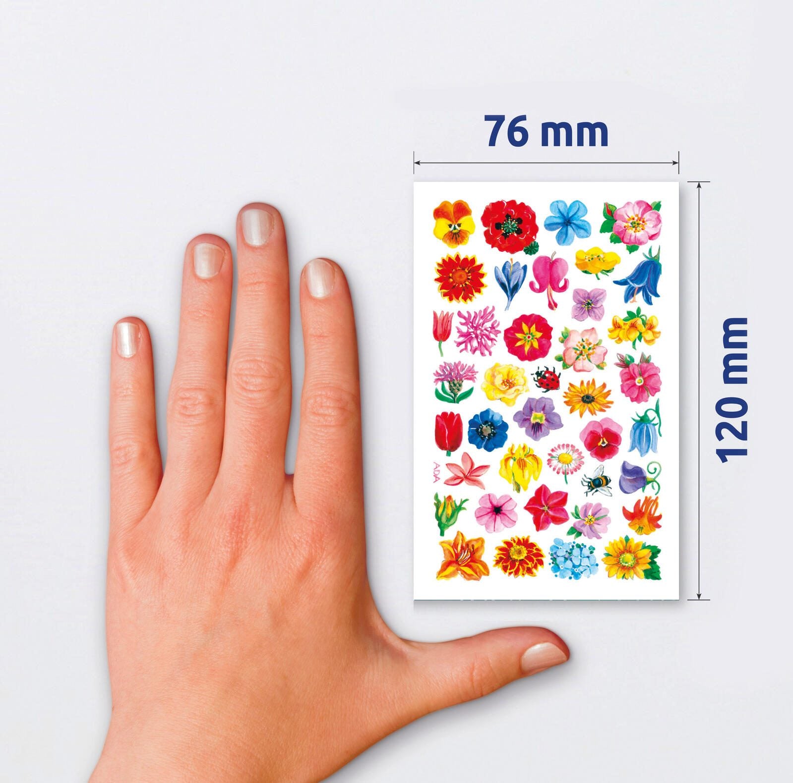 AVERY Zweckform Aufkleber Blumen