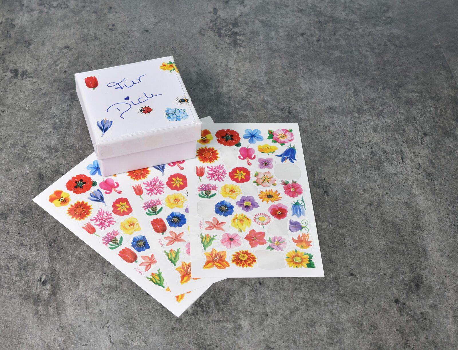 AVERY Zweckform Aufkleber Blumen