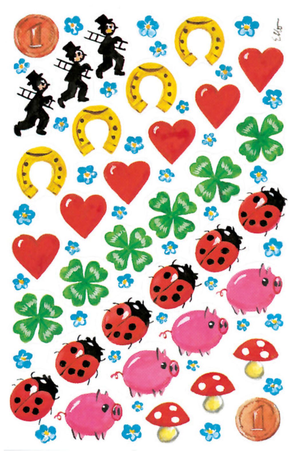 AVERY Zweckform Aufkleber Glücksbringer