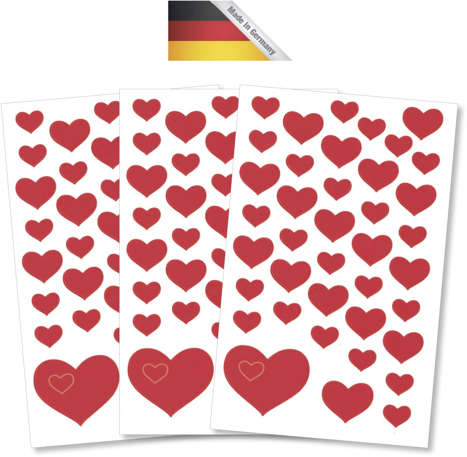AVERY Zweckform Aufkleber Herzen