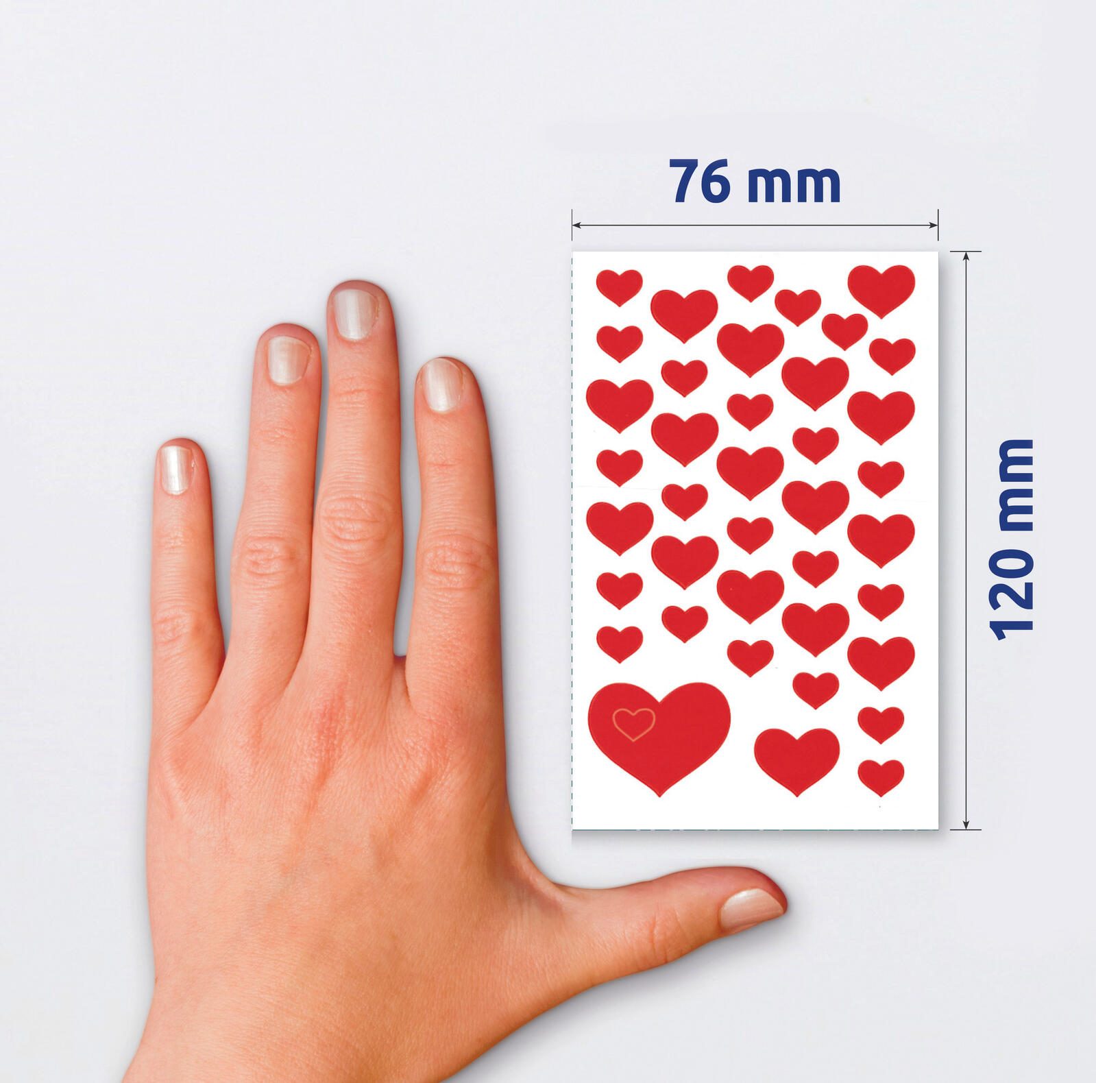 AVERY Zweckform Aufkleber Herzen